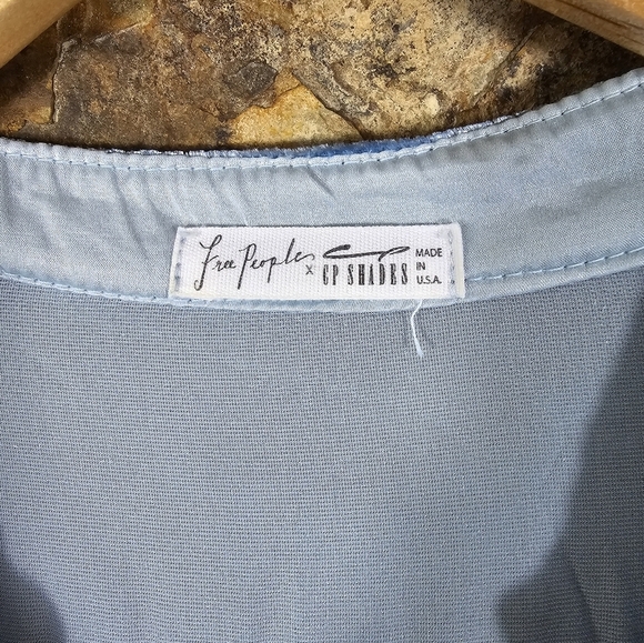 CP Shades X Free People Crushed Velvet Silk Tunic Dress - Picture 4 of 6